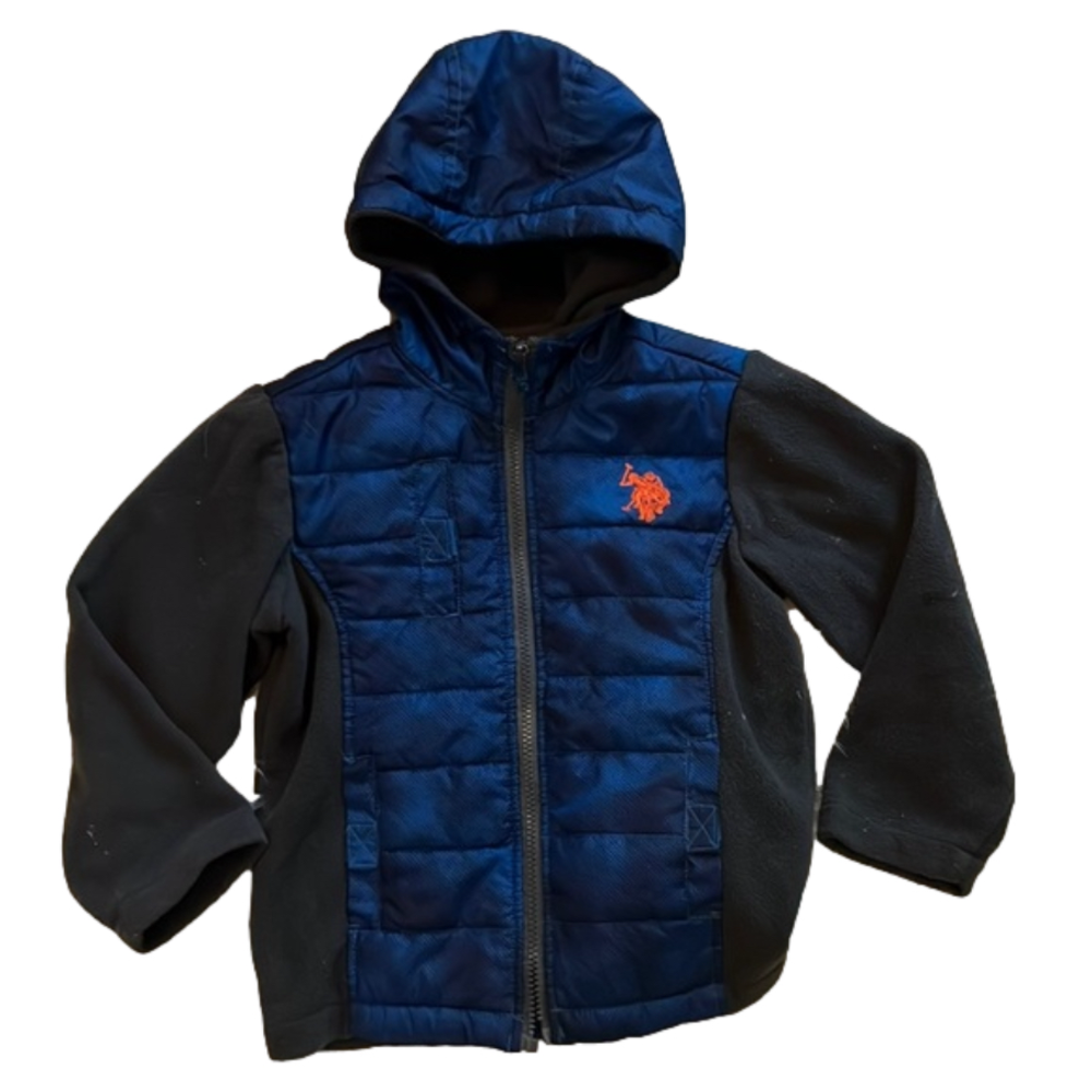 Boys Jacket with Broken Zipper